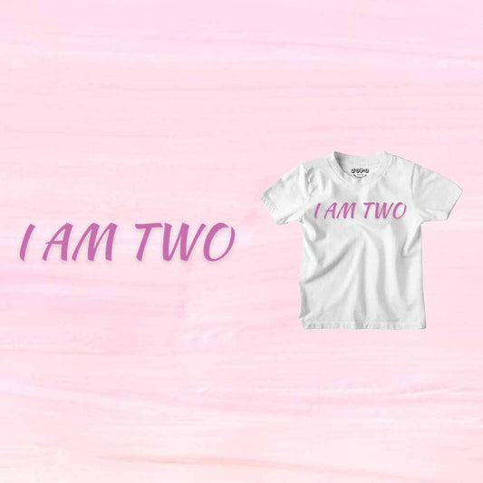 I Am Two Birthday Theme Kids T-shirt
