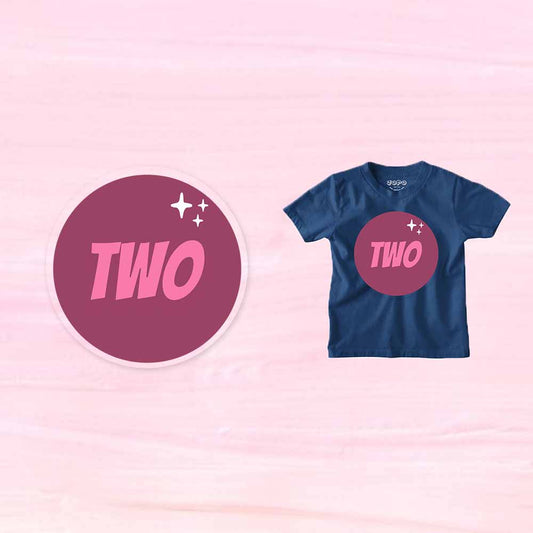 Two Designed Birthday Theme Kids T-shirt