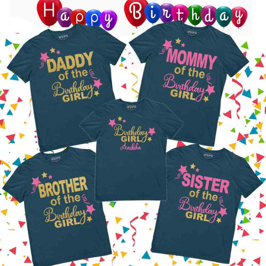 BIRTHDAY GIRL FAMILY NAVY