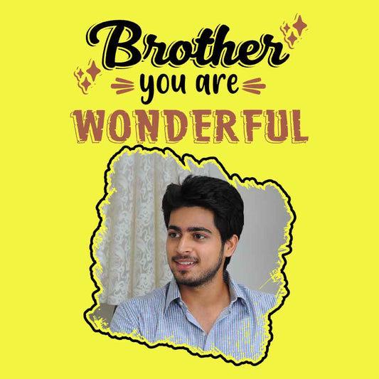 Custom Photo Printed Brother Tshirt Gifts for Rakshabandhan-Rakhi2021