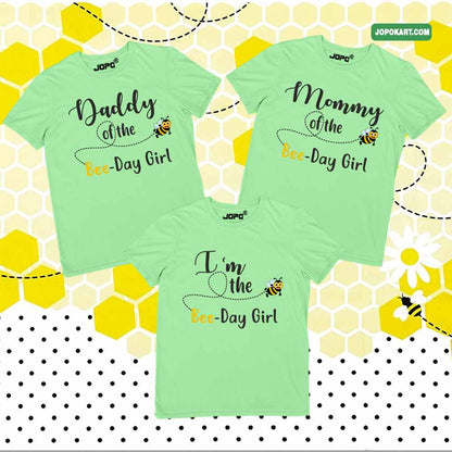 Bee day Family mint green