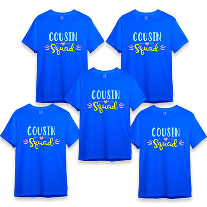 cotton t shirt design for group set of t shirts team t shirts family royal blue