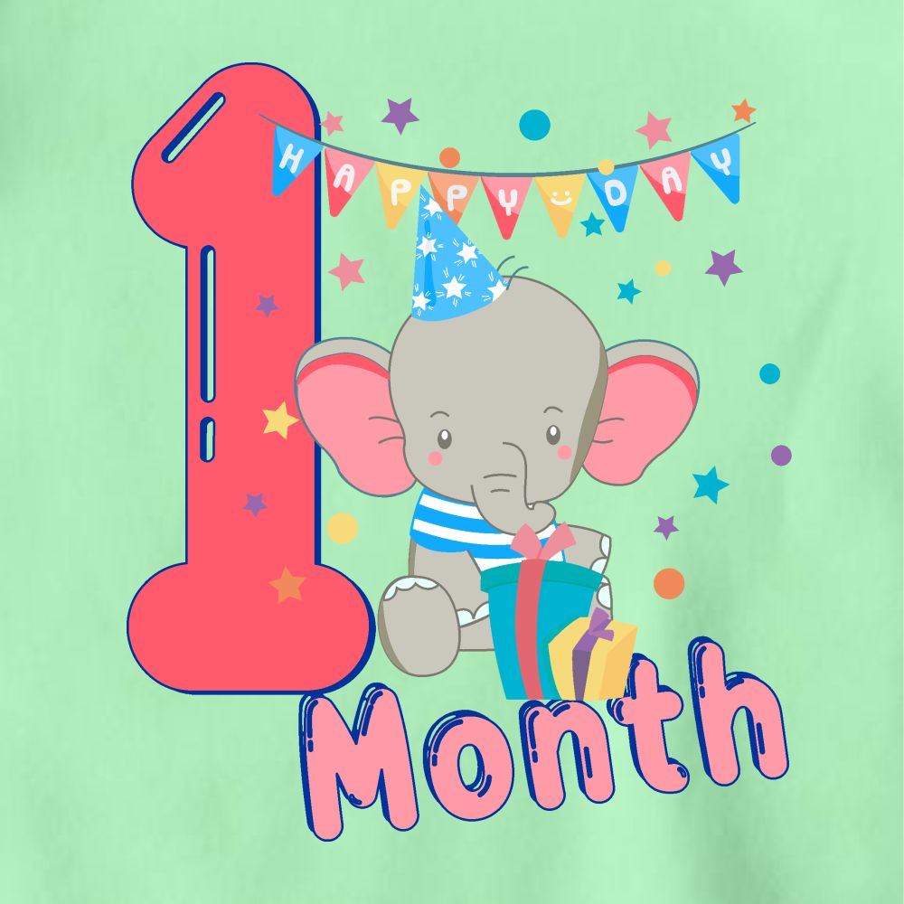 Elephant 1MONTH ONESIE