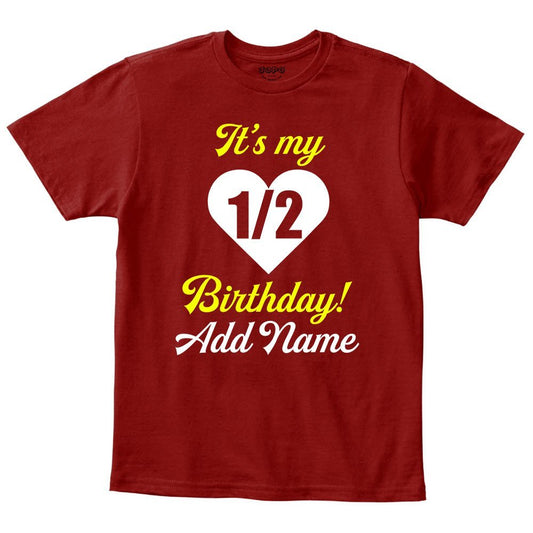 HALF BDAY HEART Maroon 1