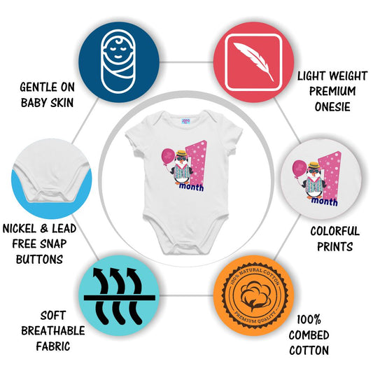 Penguin 1month onesie