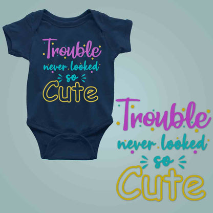 Trouble never looked so cute navy