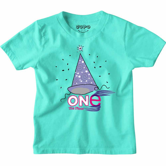 One the Floor printed Design T-shirt/Romper