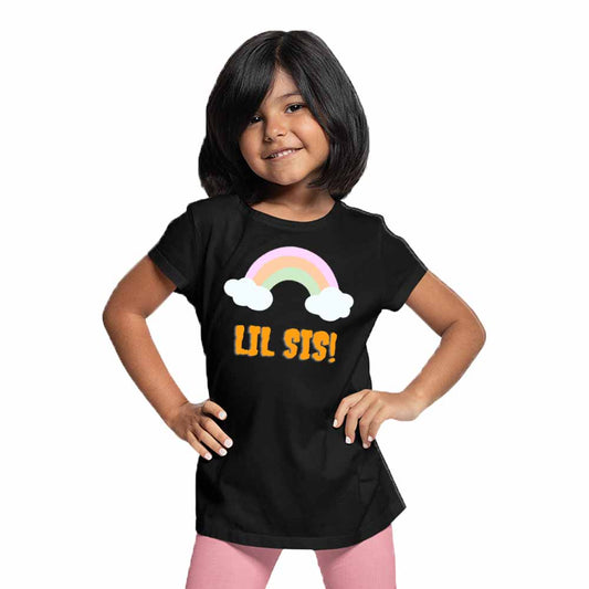 Lil sis Rainbow Multicolor T-shirt/Romper