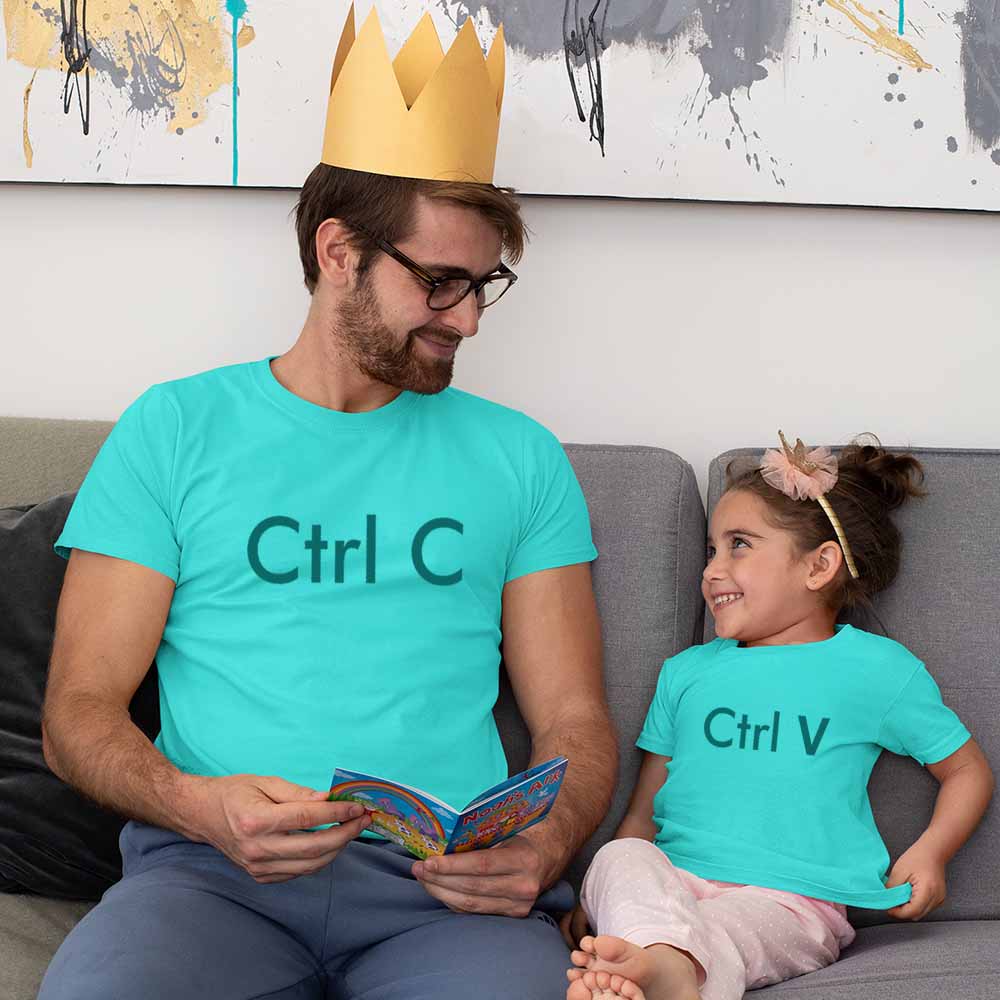 cotton father and daughter same dress father daughter dress shirts for father aqua blue