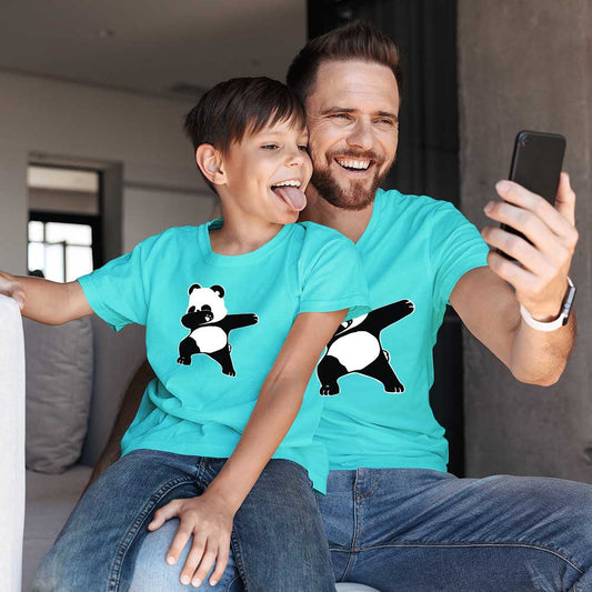 dad and son same dress dad and son matching tshirts for dad and son aqua blue