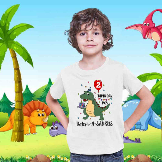 dino birthday custom white