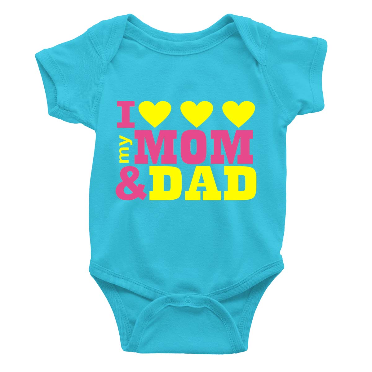 i love mom & dad blue