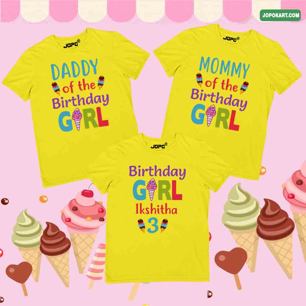 ice cream theme yellow