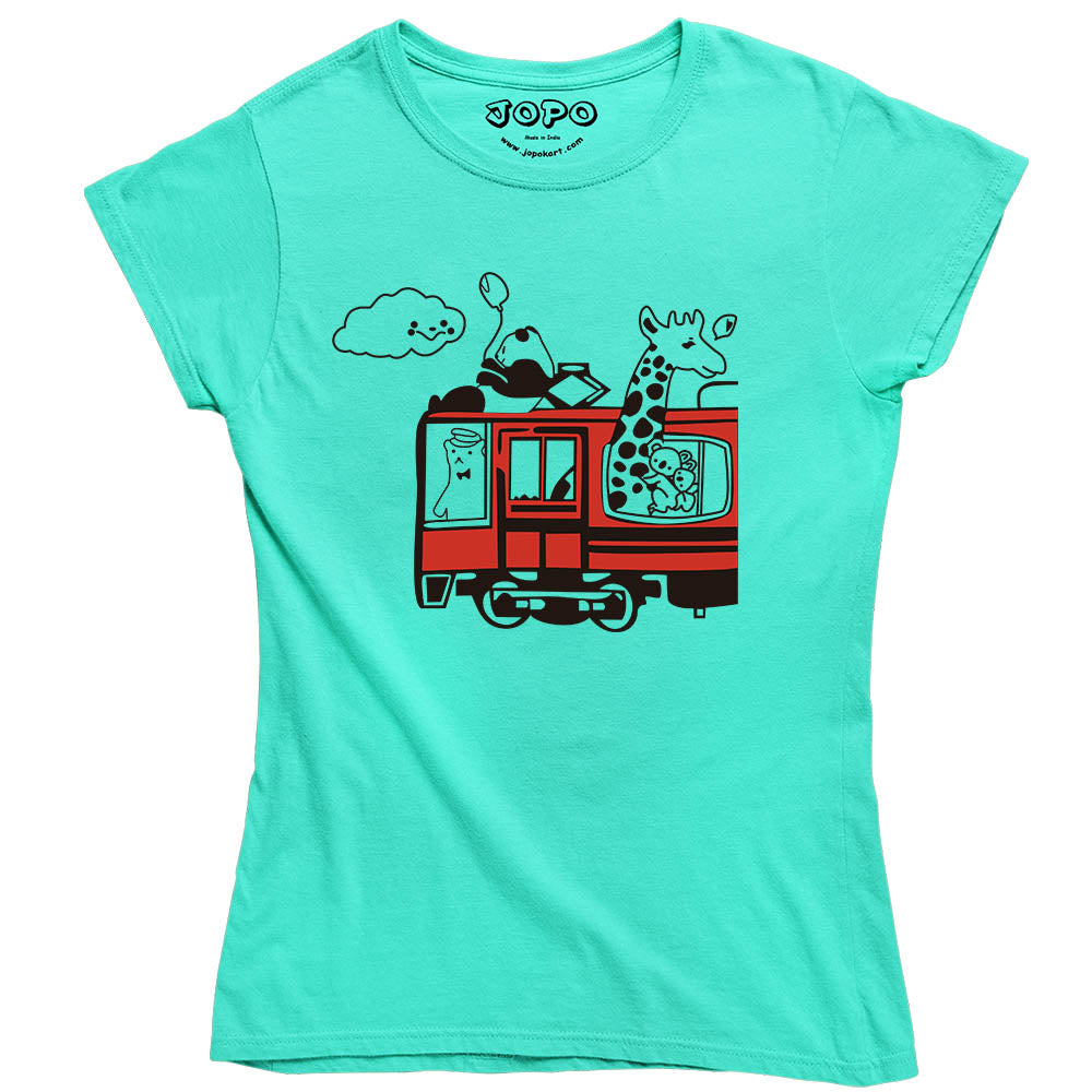 jungle bus girls aqua blue