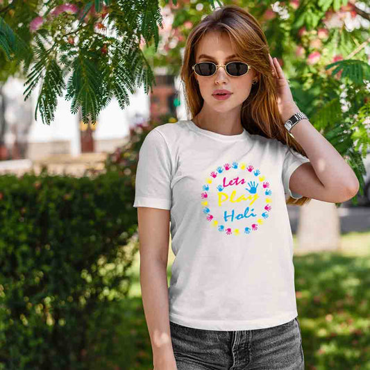 let's play holi new white women