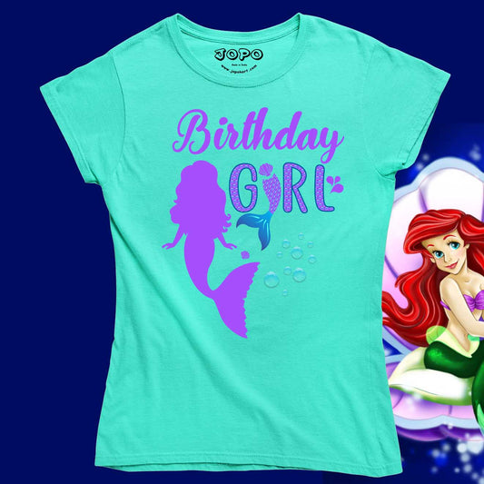 mermaid kid girl Aqua Blue 1