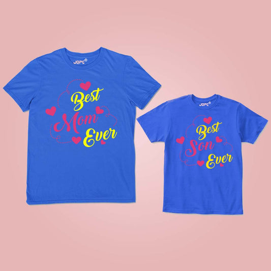 mothers day - best mom ever best son ever royalblue