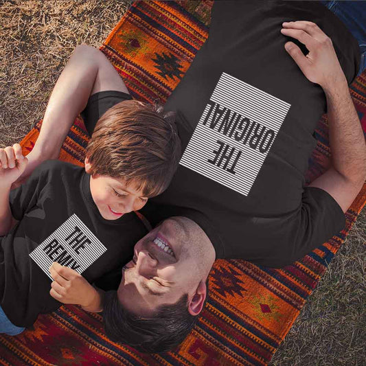 original remix Father SOn same dress for father and son father and son same dress black