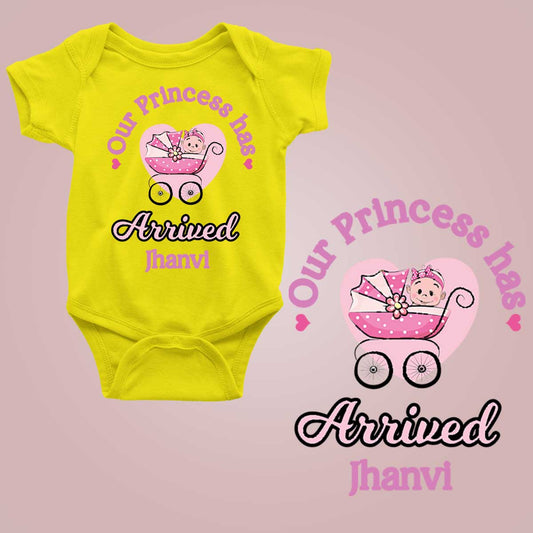 our princess has arrived yellow