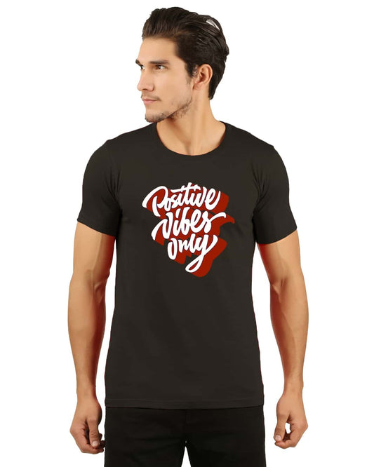 Positive Vibes Only Tshirt men jopo printed