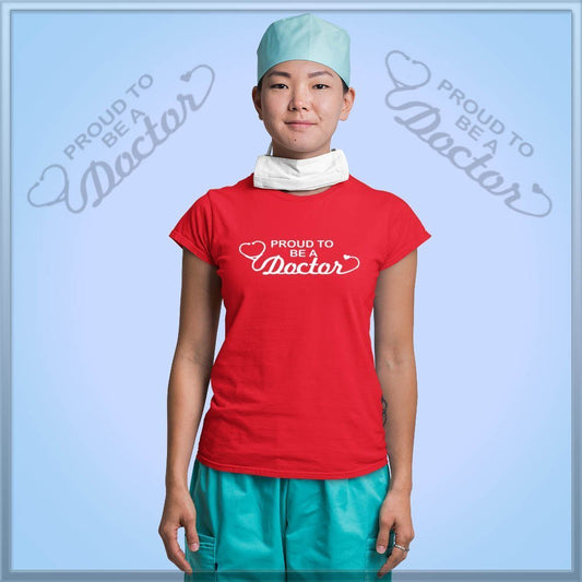 proud doctor women red