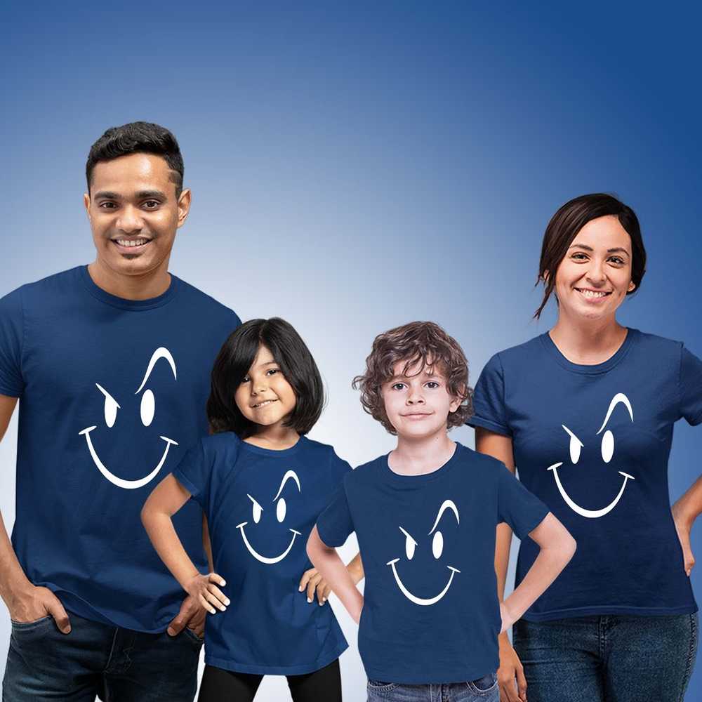 Wink Matching Family T-Shirts Set of 3 & 4 for Mom, Dad, Son & Daughter