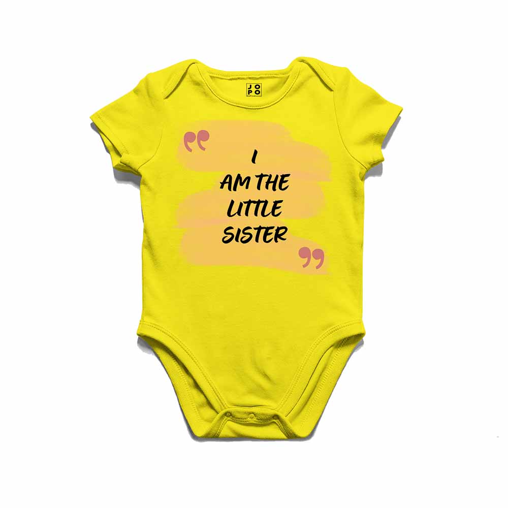 I am the Little Sister Design Multicolor T-shirt/Romper