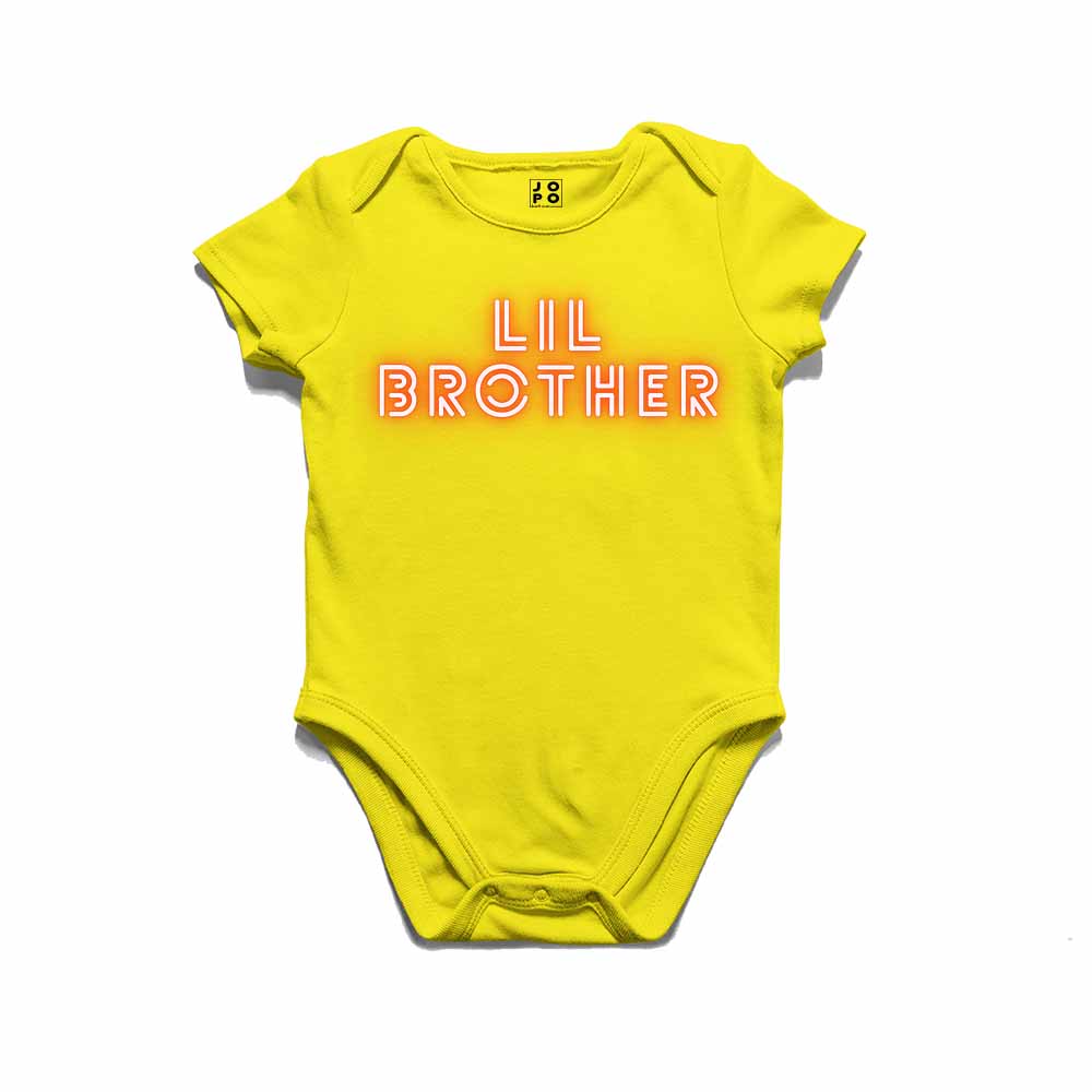 Lil Brother Neon Design Multicolor T-shirt/Romper