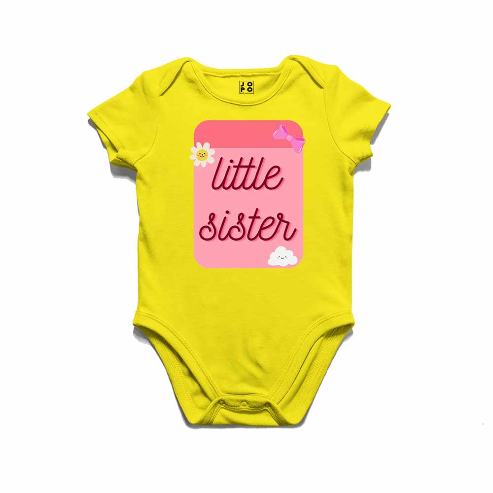 Little Sister Notes Design Multicolor T-shirt/Romper
