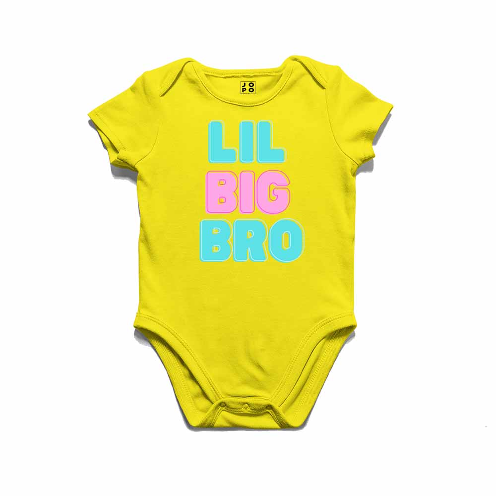 Lil Big Bro Design Multicolor T-shirt/Romper