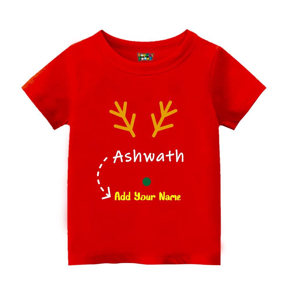 Customised Reindeer Theme Tshirt