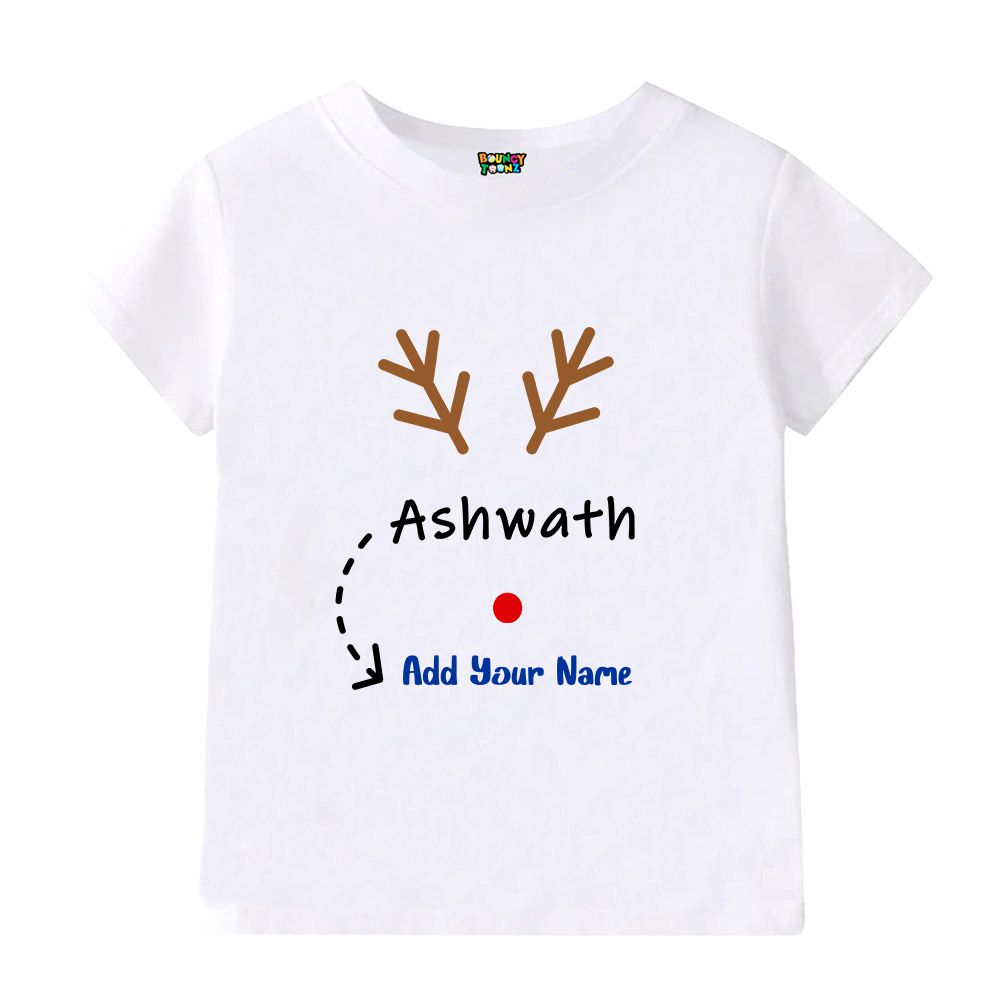 Customised Reindeer Theme Tshirt