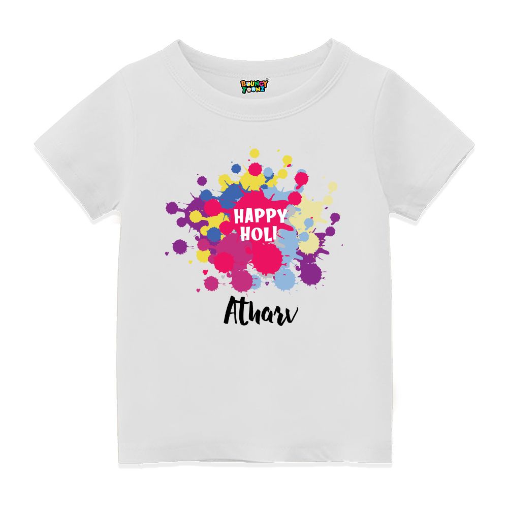 Happy Holi Kids' T-shirt – Celebrate with a Splash of Color