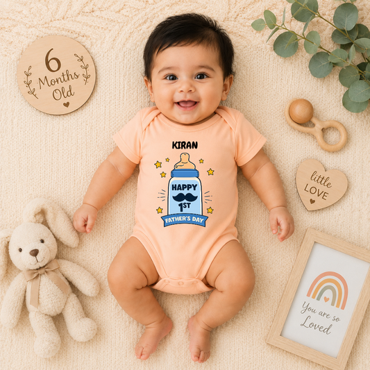 My First Father’s Day Baby Romper | Cute Daddy & Me Baby Onesie Gift