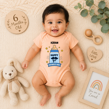 My First Father’s Day Baby Romper | Cute Daddy & Me Baby Onesie Gift
