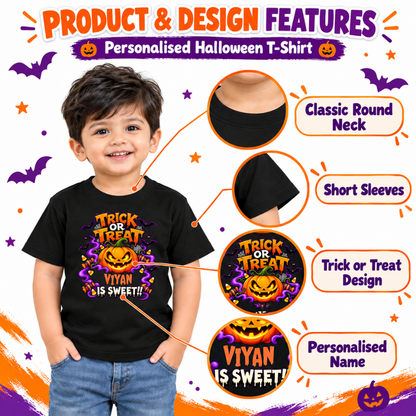 Kids Halloween Costume T-Shirt – Skeleton Squad Print
