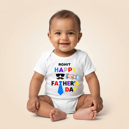 Personalized First Father’s Day Baby Outfit for Newborns