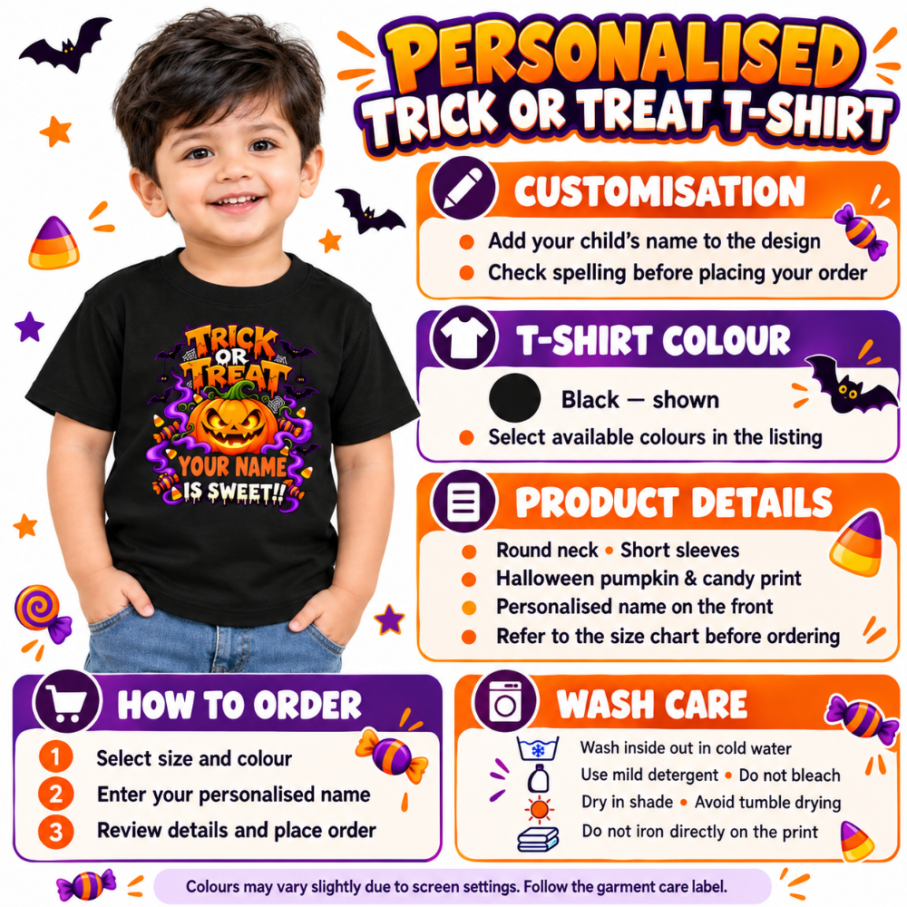 Kids Halloween Costume T-Shirt – Skeleton Squad Print