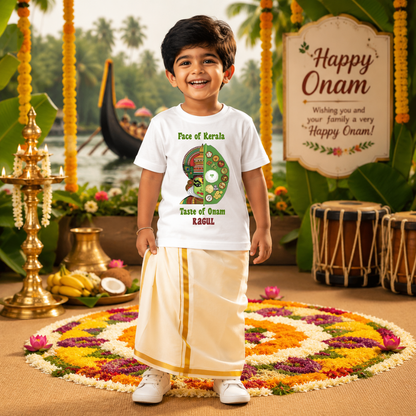 Happy Onam Graphic Kids T-Shirt | Festival Special