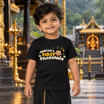 Kids’ First Ayyappa Darshan T-Shirt with Custom Name