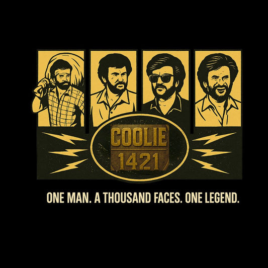 Rajini Evolution Tee – From Style Icon to Superstar, Wear the Legend!