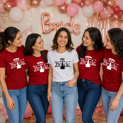 Bride Matching T-Shirts for Bachelorette Party | Bride Squad Tees