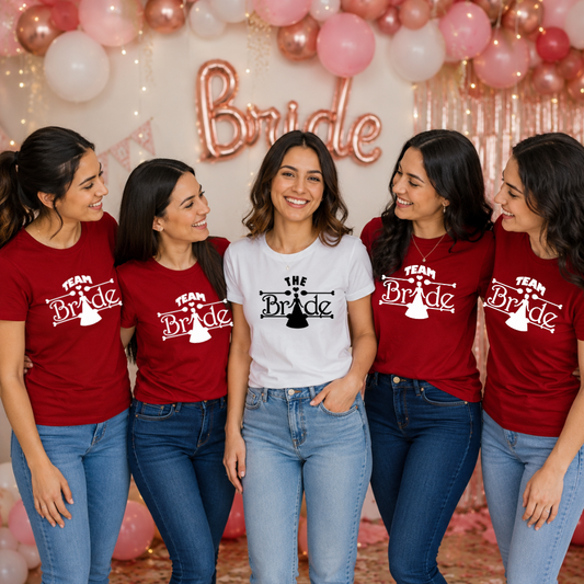 Bride Matching T-Shirts for Bachelorette Party | Bride Squad Tees