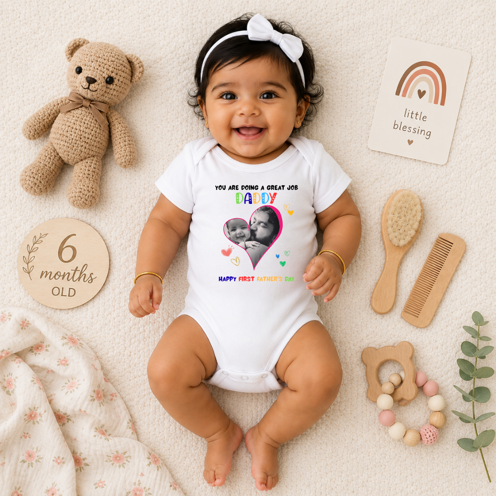First Father’s Day Baby Onesie – Soft, Cute & Gift Ready