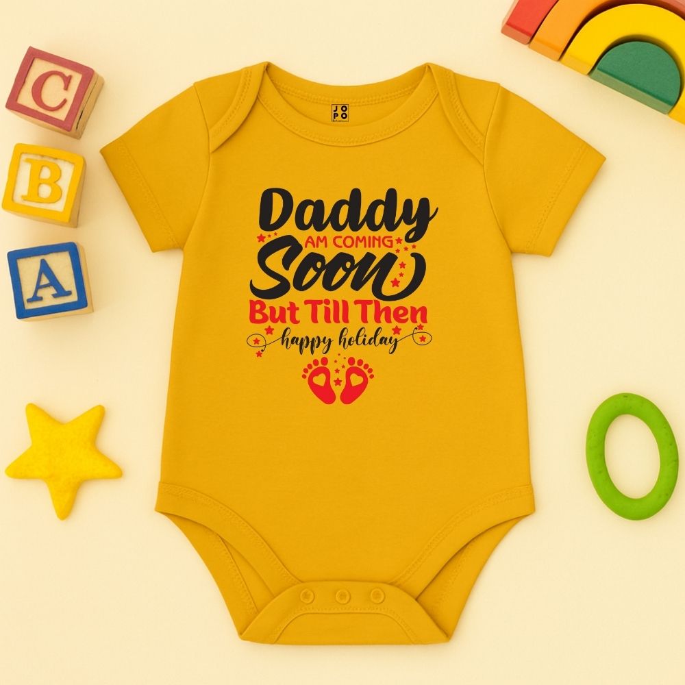 Daddy, I’m Coming Soon – Baby Announcement Romper
