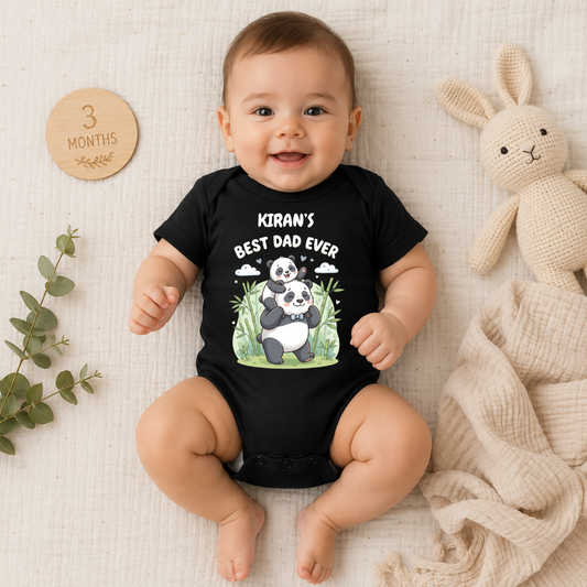 My First Father’s Day Romper – Daddy and Baby Panda Outfit for Daddy’s Day