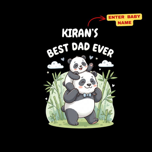 My First Father’s Day Romper – Daddy and Baby Panda Outfit for Daddy’s Day