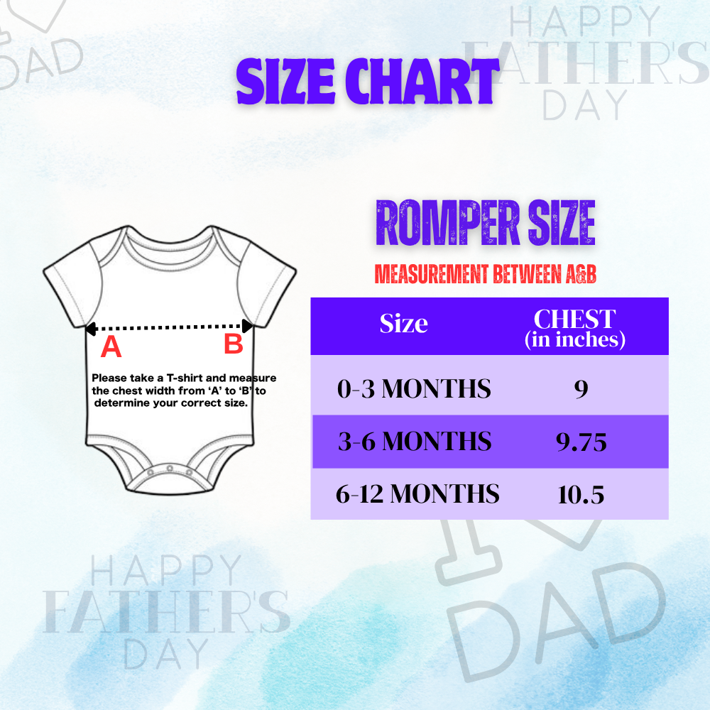 Personalized First Father’s Day Baby Outfit for Newborns