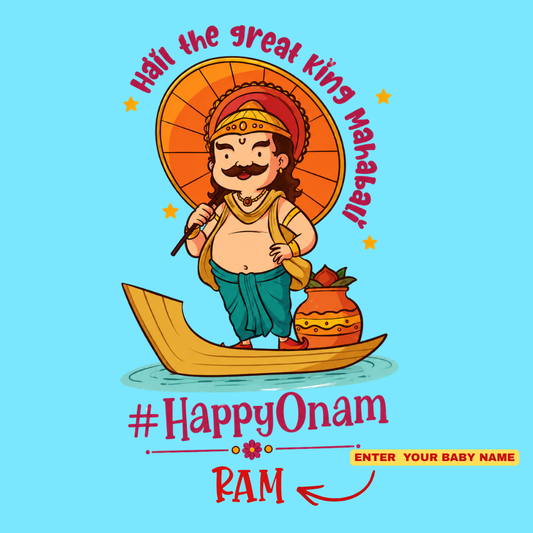 Premium Cotton Onam Kids Graphic T-Shirt