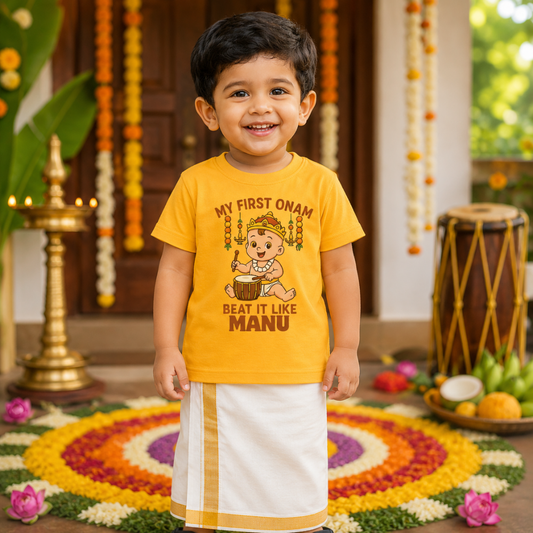 Premium Cotton Onam Kids T-Shirt Combo